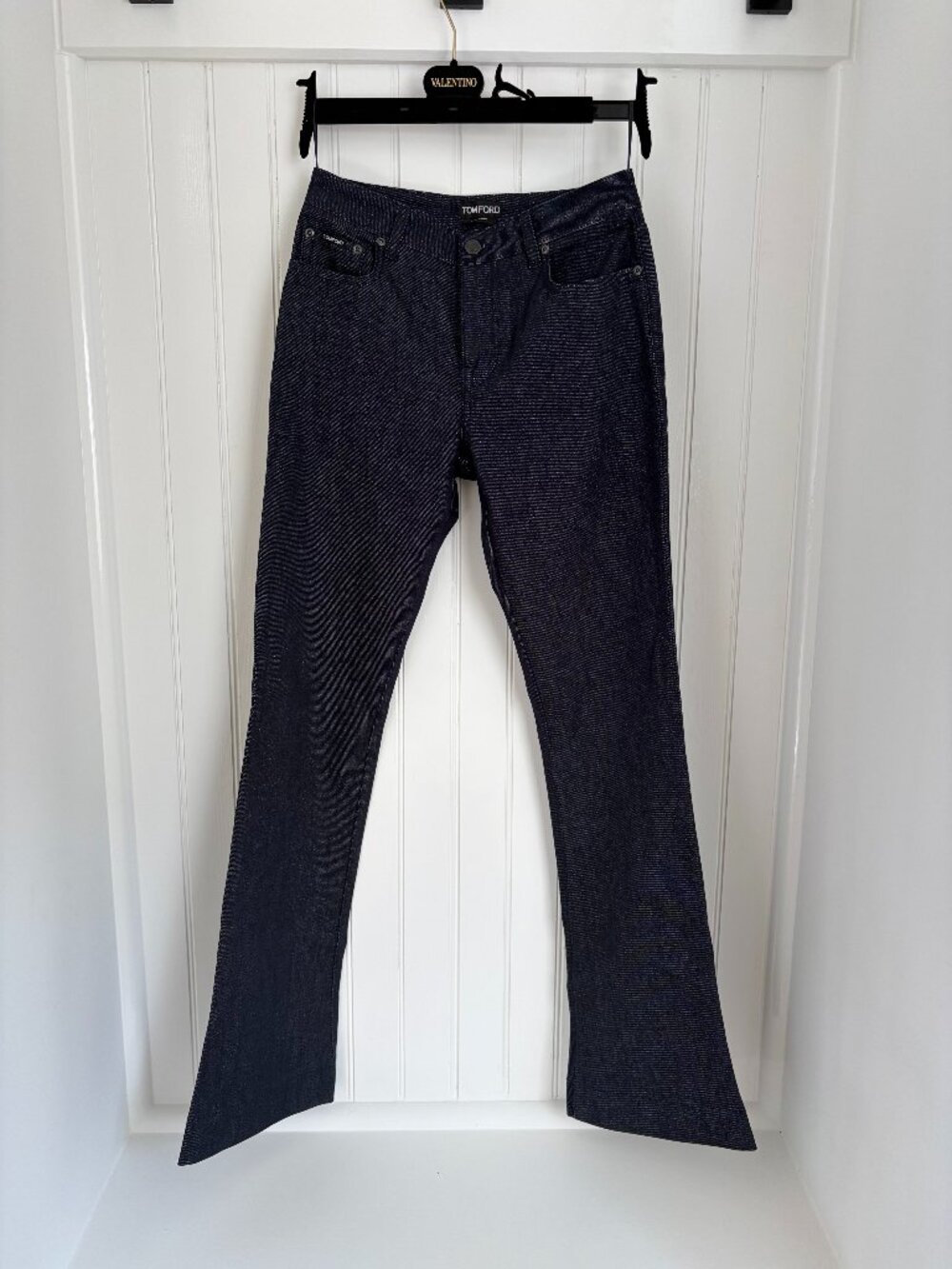 Tom Ford Indigo Flared Jeans 25 NWT Made in Italy $1250 Retail